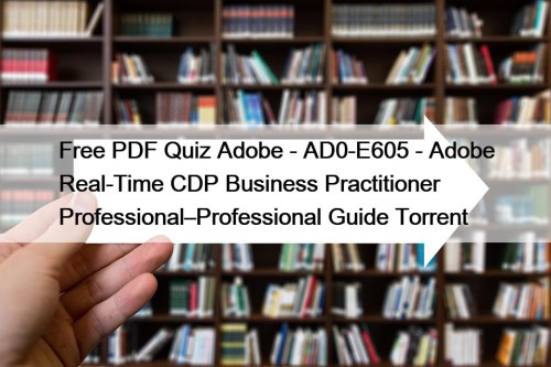 Free PDF Quiz Adobe - AD0-E605 - Adobe Real-Time CDP Business Practitioner Professional–Professional Guide Torrent